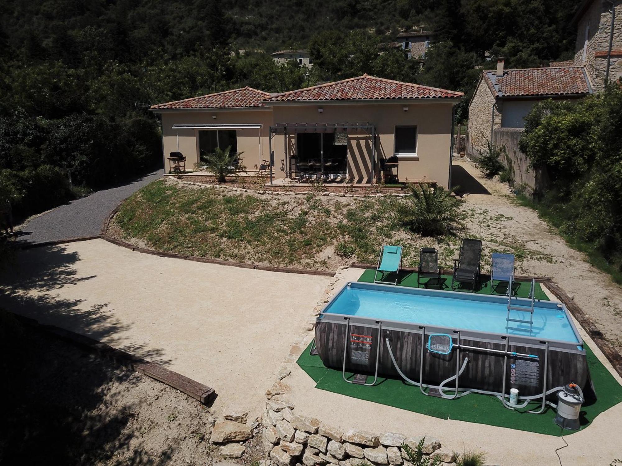 Gite Le Chaudron 1 A 7Pers Avec Piscine Villa Montclar-sur-Gervanne Exteriör bild